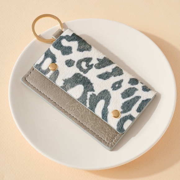 Animal print wallet
